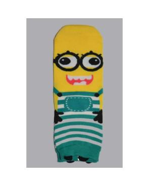  Chaussettes Minion Rayures Verte