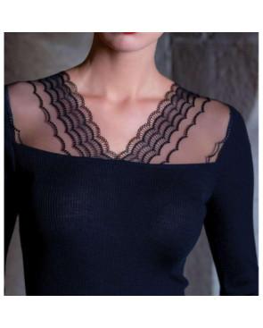  Chemise Moretta decolleté v Tulle détail