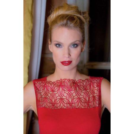 Top Moretta Entrelac de dentelle