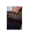 Top Moretta Entrelac de dentelle