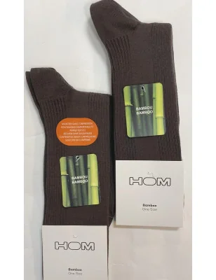 Chaussettes Bambou Hom Duo Marron