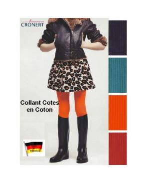 Collant Cronert à cotes Coton 