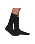 Chaussettes Cronert  Laine roulée noires