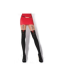 Collant Gabriella cuissarde fleurie