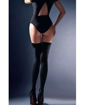 Bas Top Opaque Noir Gabriella