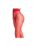 Collant Fin soupçon transparent  Rouge