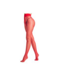 Collant Fin soupçon transparent  Rouge