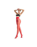 Collant Fin soupçon transparent  Rouge