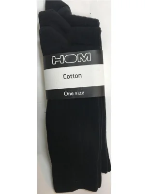 Chaussettes coton noir en cotons classiques promo
