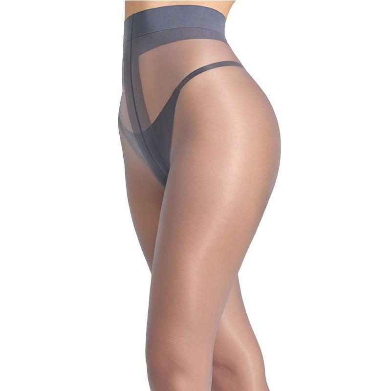 Collant Fin soupçon transparent Gris Acier