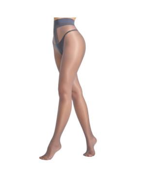 Collant Fin soupçon transparent Gris Acier