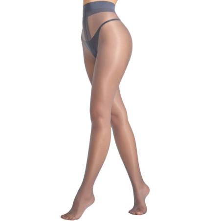 Collant Fin soupçon transparent Gris Acier