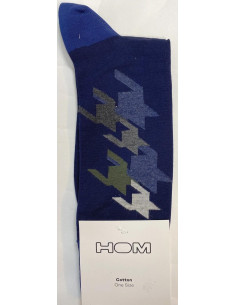 Chaussettes Hom coton tendance pied de poule