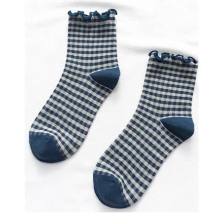 Chaussettes Confort tendance carreaux Vichy