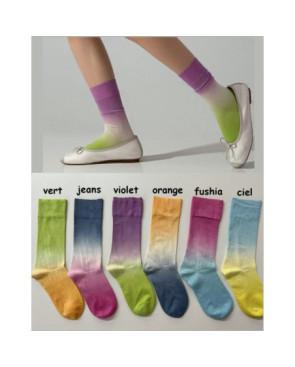 Bas Opaque à pois ajouré