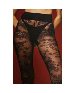 Collant Dentelle Transparent Floral | Les P'tits Caprices