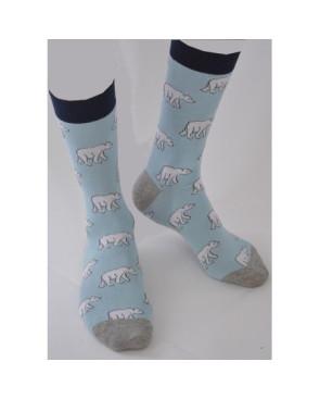 Chaussettes Ours Blanc