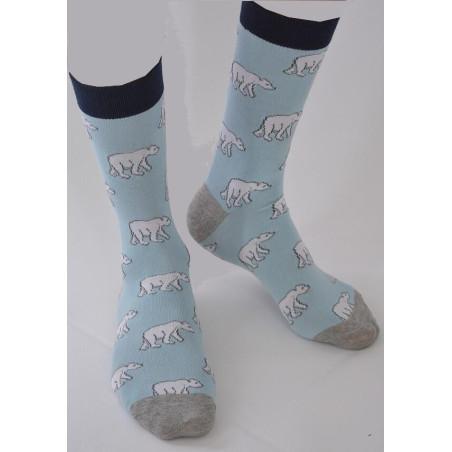 Chaussettes Ours Blanc