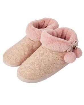 Chausson polaire Tricoté à pompom Ysabel Mora
