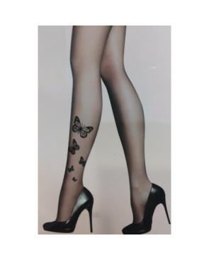 Collant Petits Papillons noirs