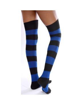  Jambières rayures Noires et bleues