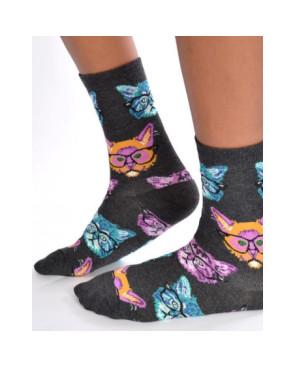  Chaussettes chats délire binocles