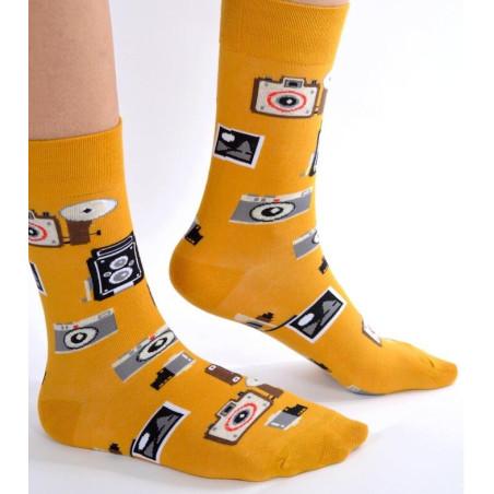 Chaussettes pop appareils photos