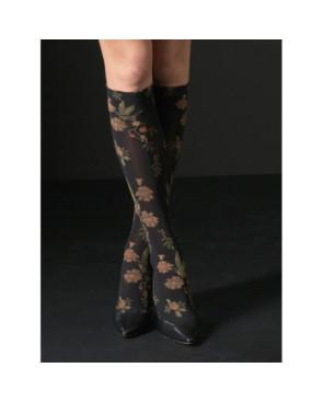 chaussettes fleuries opaque Voilà