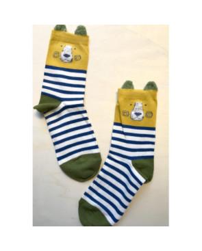  Chaussettes à rayures ourses