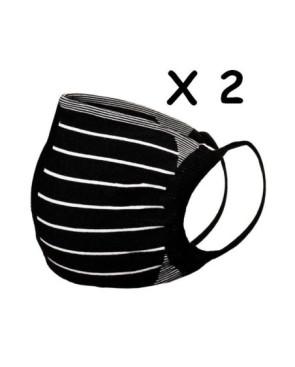  Lot 2 masques barrières anti covid tendance fantaisie