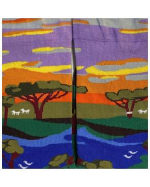 Chaussettes Payasage Grands Lacs et Baobabs