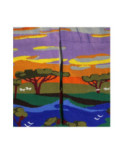 Chaussettes Payasage Grands Lacs et Baobabs