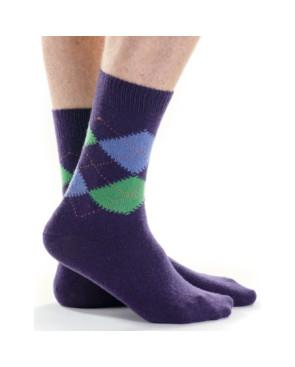Chaussettes-laine-et-cachemire-intrasia-mauve-vert-CACHom003-INDIGO