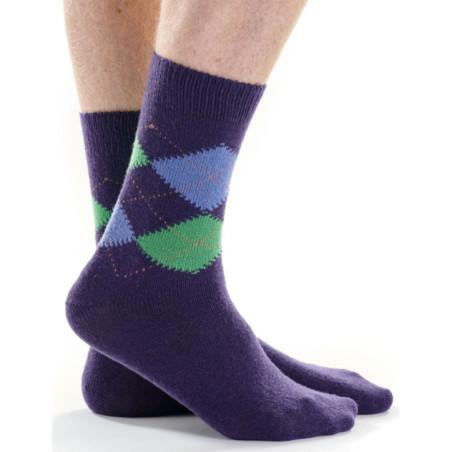 Chaussettes-laine-et-cachemire-intrasia-mauve-vert-CACHom003-INDIGO