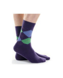 Chaussettes Laine et Cachemire Homme Fil de Joie Intarsia
