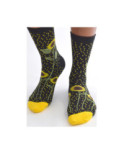 Chaussettes Noires Tournesol Plumetis