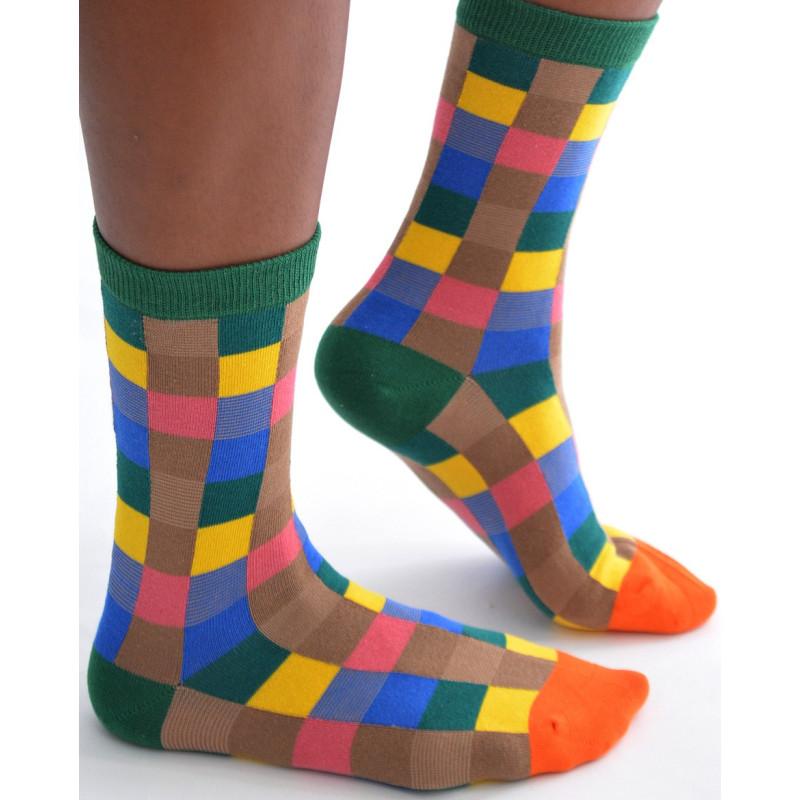 Chaussettes Cubes Délire Psychédélques