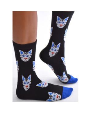 Chaussettes-les-petits-caprices-Chats-profil