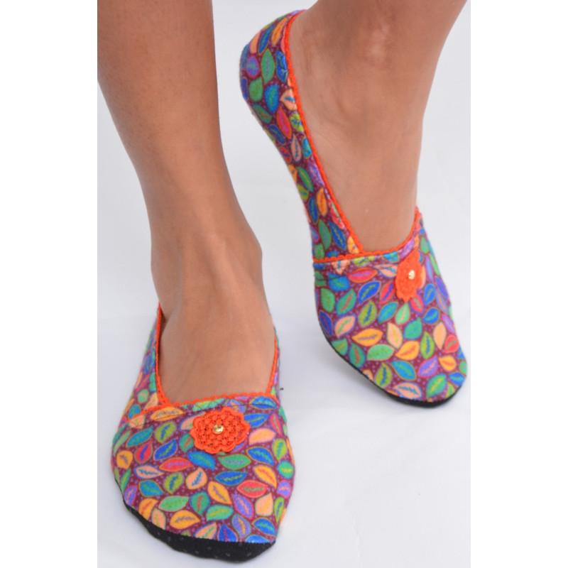 Chaussons  de voyage Les Petits Caprices Cafiosa orange