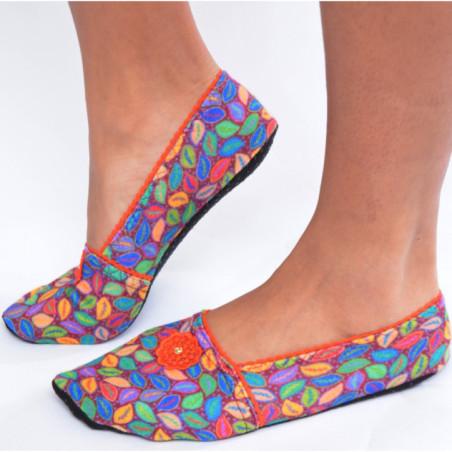 Chaussons  de voyage Les Petits Caprices Cafiosa orange