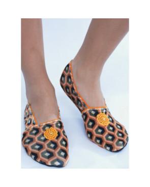Chaussons De voyage Imprimé Bee Jaune Les Petits Caprices