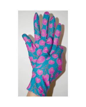 Gants Ixli   imprimé feuilles de Ginko Roses Caprices