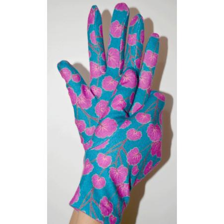 Gants Ixli   imprimé feuilles de Ginko Roses Caprices