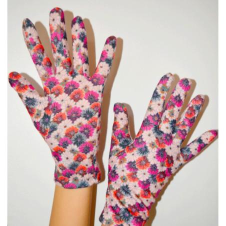 Gants Ixli Lucina petites Fleurs roses Caprices
