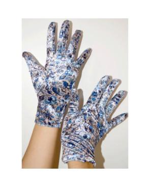 Gants Velours Imprimé Marilda Givré
