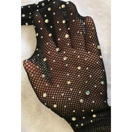 Collant Resille Bijoux Noir