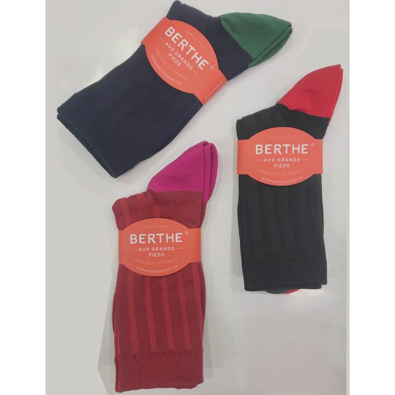 Assortiment Chaussettes Soie Berthe aux grands Pieds Noir marine