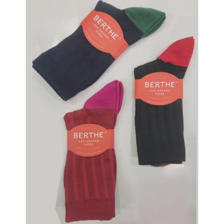 Assortiment Chaussettes Berthe aux grands Pieds 3 paires de couleurs chics