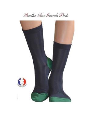 Assortiment Chaussettes Soie Berthe aux grands Pieds Noir marine