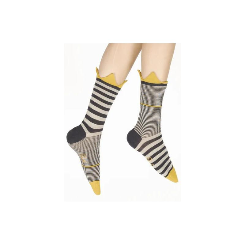 Chaussettes Rayures asymétriques Berthe aux grands Pieds
